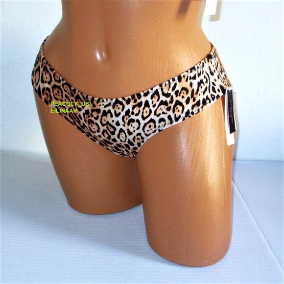 XS/S Victoria Secret Swim V-Hardware Strappy Top Bikini Set Cheeky Bottom Leopar - Picture 8 of 10